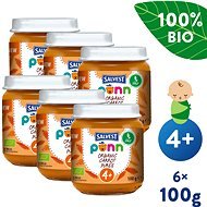 SALVEST Ponn ORGANIC Carrot Puree (6 × 100g) - Baby Food