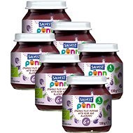SALVEST Ponn ORGANIC Pear-blueberry Puree with Millet (6 × 130g) - Baby Food