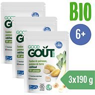 Good Gout BIO póréhagyma burgonyával és tőkehallal (3 ×190 g) - Bébiétel
