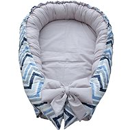 BabyHaw Nest - Zigzag Blue Grey - Baby Nest