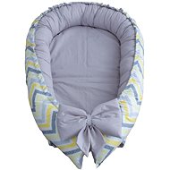 BabyTýpka Nest - Zigzag Yellow Grey - Baby Nest