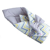 BabyType Wrap - Zigzag Yellow Grey - Swaddle Blanket