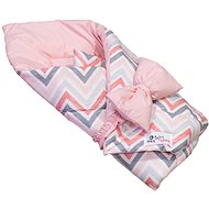BabyTýpka Wrap - Chevron Pink - Swaddle Blanket