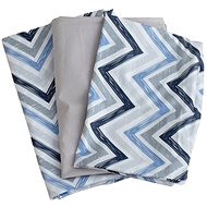BabyTýpka 3-piece Bedding Set - Zigzag Blue Grey - Children's Bedding