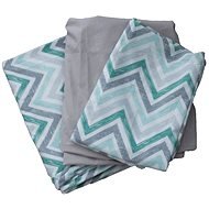 BabyTýpka 3-piece Bedding Set - Zigzag Mint Grey - Children's Bedding