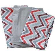 BabyTýpka 3-piece Bedding set - Zigzag Red Grey - Children's Bedding