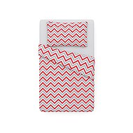 BabyTýpka 3-piece set of bed linen - Zigzag Red Grey - Bed Linen