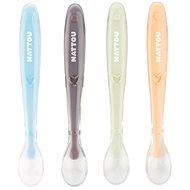 Nattou Silicone Spoons with Soft End 4 pcs - Baby Spoon