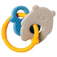 Nattou Bite Silicone BPA-free Lapidou Teddy Bear Grey - Baby Teether