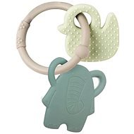 Nattou hryzadlo silikónové BPA free Lapidou sloník, zelené - Hryzátko