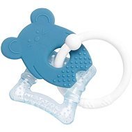 Nattou Silicone Toothpick with Cooling Part without BPA, Blue Mouse - Baby Teether