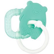 Nattou Silicone Toothpick with Cooling Part without BPA Green Teddy Bear - Baby Teether