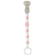 Nattou Silicone Clip Lapidou Light Pink-white - Dummy Clip