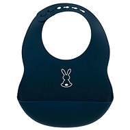 Natta Silicone Bib with Fastener Dark Blue without BPA - Bib