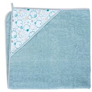 CEBA Hooded Towel Terry Printed Line 100 × 100cm - Bubbles Ceba - Children's Bath Towel