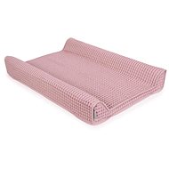 CEBA Changing Mat Cover Waffle Line 50 × 70cm - Silver Pink Ceba - Changing Mat Cover