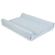 CEBA Changing Mat Cover Waffle Line 50 × 70cm - Mist Blue Ceba - Changing Mat Cover