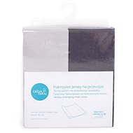 CEBA Changing Mat Cover 50 × 70 - 80 cm 2 pcs - Dark Grey+Light Grey - Changing Mat Cover