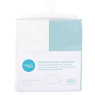 CEBA Changing Mat Cover 50 × 70 - 80cm 2 pcs - Turquoise+Ecru - Changing Mat Cover