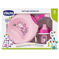 Chicco Dining Set, Plate, Spoon, Mug, 6m+, Pink - Children's Dining Set