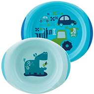 Chicco Dining Set Plate and Bowl, 12 m+, Boy - Children's Dining Set