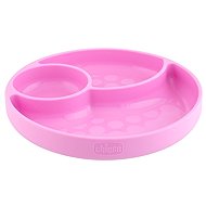 Chicco Silicone Plate Pink 12m+ - Children's Plate