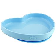 CHICCO silicone heart plate blue-green 9 m+ - Children's Plate