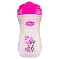 Chicco Mug Shiny Thermo Fluorescent with Hard Drink 200ml, Pink 14 m+ - Baby cup