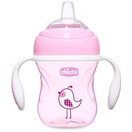 Chicco Learning Mug Transition with Handles 200ml, Pink, 4m+ - Baby cup