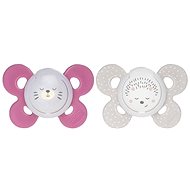 Chicco Physio Comfort Silicone Night Girl - Copper/Hedgehog 2 pcs, 16–36 m+ - Baby Pacifier