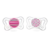 Chicco Physio Light Silicone Girl - Stripe/Stars 2 pcs, 6–16 m+ - Baby Pacifier