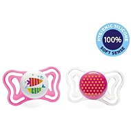 Chicco Physio Light Silicone Girl - Fish/Dots 2 pcs, 16–36 m+ - Baby Pacifier