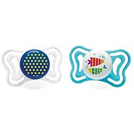 Chicco Physio Light Silicone Boy - Dots/Fish 2 pcs, 16–36 m+ - Baby Pacifier