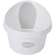 Shnuggle Toddler Tub White with Light Grey Backrest - Baby Bathtub