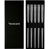 ECOCARE Metal Sushi Chopsticks Box Silver 10 pcs - Cutlery Set