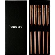 ECOCARE Metal Sushi Chopsticks Box Rose Gold 10 pcs - Cutlery Set