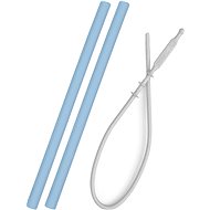 MINIKOIOI Blue with brush 2 pcs - Straw
