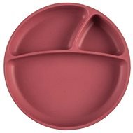 MINIKOIOI Split Silicone with Suction Cup - Rose - Children's Plate