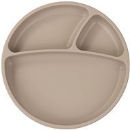 MINIKOIOI osztott, szilikon tapadókoronggal - Bubble Beige - Gyerek tányér