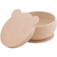 MINIKOIOI Silicone with suction cup - Bubble Beige - Small Bowl