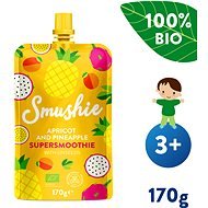 SALVEST Smushie BIO Ovocné smoothie s marhuľou, ananásom a ľanovými semienkami (170 g) - Kapsička pre deti