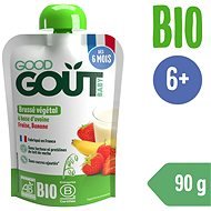 Good Gout BIO Oat dessert with strawberry and banana (90 g) - Meal Pocket