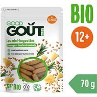 Good Gout Organic Mini Baguettes with Rosemary and Cheese (70g) - Crisps for Kids