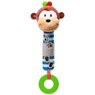 Babyono Squeaky toy with teether George the monkey 3m+ - Baby Teether
