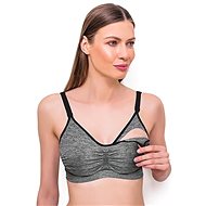 BabyOno Nursing Bra C80-85, Melange Grey - Nursing Bra
