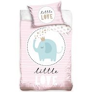 TIPTRADE Reversible Pink, Elephant and Crown 100×135cm - Children's Bedding