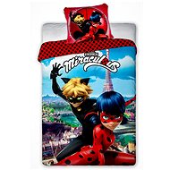 FARO Reversible, Magic Ladybug and Black Cat in Paris 140×200cm - Children's Bedding