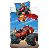 CARBOTEX Double-sided Flamingo and Four Wheelers Monster Truck 100×135cm - Children's Bedding