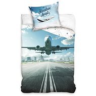 TIPTRADE obojstranná – Dopravné lietadlo, 140 × 200 cm - Detská posteľná bielizeň