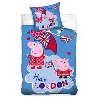 TIPTRADE Reversible - Peppa Pig and George in London, 140×200cm - Children's Bedding